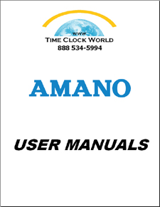 Amano User Manuals