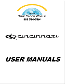Cincinnati User Manuals