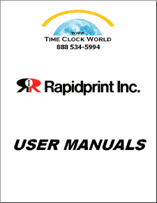 Rapidprint User Manuals