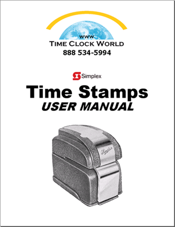 Simplex Original Mechanical Time Stamps User Manual - Time Clock World