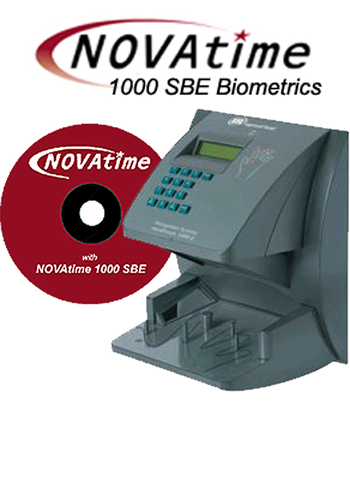 Novatime 1000 Sbe With Hp1000 Biometric Hand Reader Clock Terminal