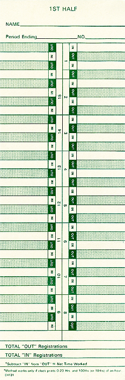 CH131 Time Card