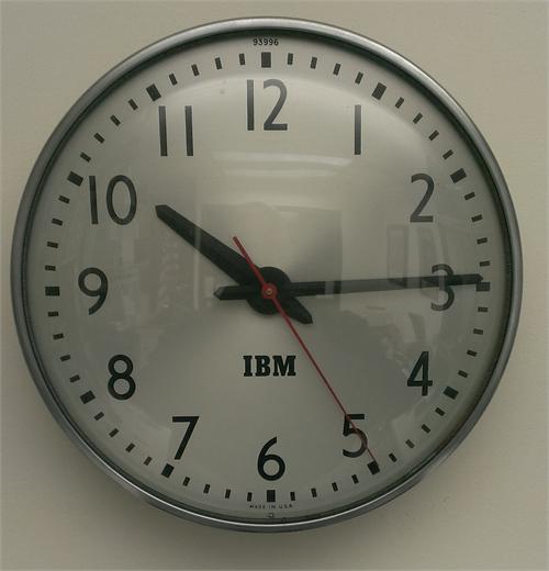 IBM Semi-Flush Mount Wall Clock (3510 Hz Correction)