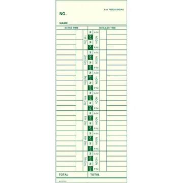 013702 Time Card, photo 2