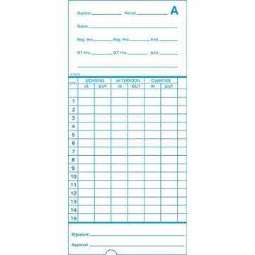 41473 Time Card, photo 2