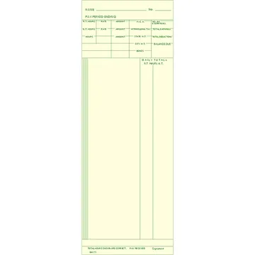84171 Time Card