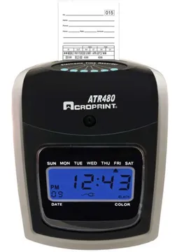 Acroprint ATR480 Totalizing Time Clock, photo 2