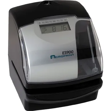 Acroprint ES900 Electronic Time Clock (black & silver)