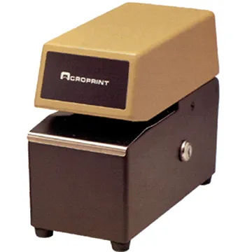 Acroprint ET-series Mechanical Time Stamp - brown metal style