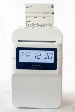 Amano MJR-PLUS Calculating Time Clock, photo 3