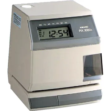 Amano PIX3000 Electronic Time Clock, photo 2