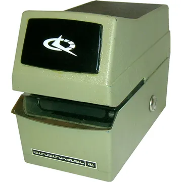 Cincinnati 3500 series "Tym-An-Dater" green Mechanical Time Stamp