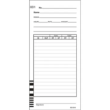 ES1010 Time Card, photo 2