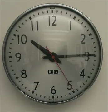 IBM Semi-Flush Mount Wall Clock (3510 Hz Correction)
