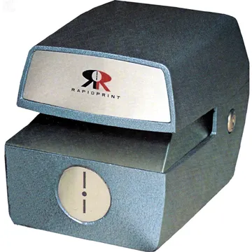 Rapidprint C-724 series blue-gray dual Mechanical Time, Date and Numbering Stamp