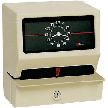 Simplex 0002 JCP - JCG (beige) plastic case Mechanical Time Clock