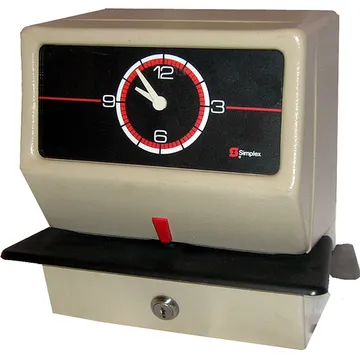 Simplex 0002 JCP / JCG metal case Mechanical Time Clock